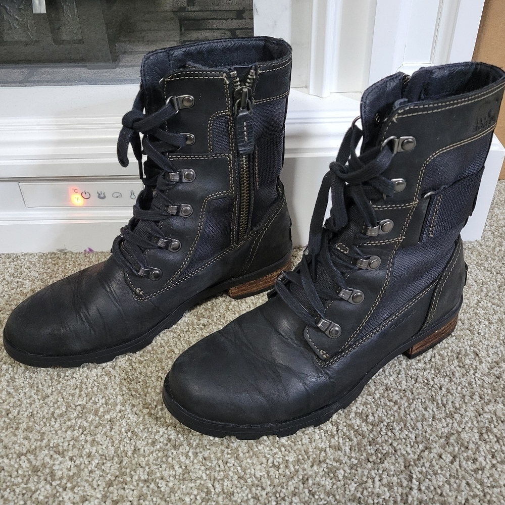 Sorel Waterproof Combat Boot, Size 7 - Picture 1 of 10